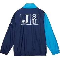 Apparel Mitchell & Ness Jackets & Outerwear-Arched Retro Lined Windbreaker Jackson State University