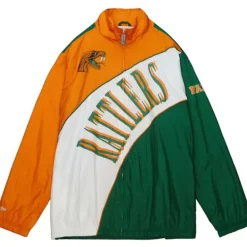 Apparel Mitchell & Ness Jackets & Outerwear-Arched Retro Lined Windbreaker Florida A&M University