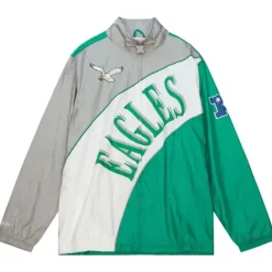 Apparel Mitchell & Ness Jackets & Outerwear-Arched Retro Lined Windbreaker Philadelphia Eagles
