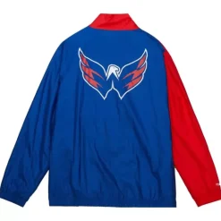 Apparel Mitchell & Ness Jackets & Outerwear-Arched Retro Lined Windbreaker Washington Capitals