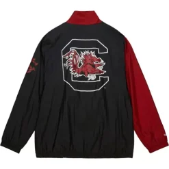 Apparel Mitchell & Ness Jackets & Outerwear-Arched Retro Lined Windbreaker University Of South Carolina