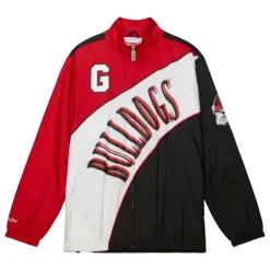Apparel Mitchell & Ness Jackets & Outerwear-Arched Retro Lined Windbreaker University Of Georgia