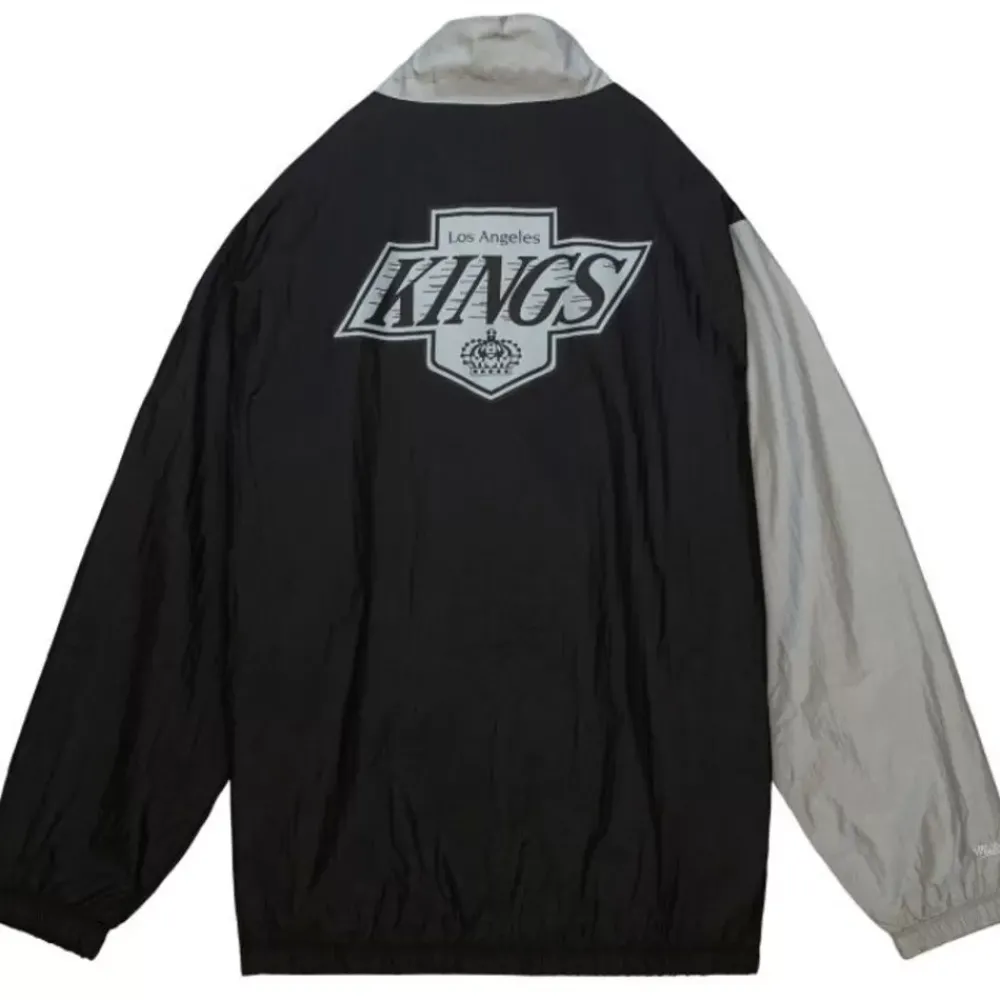 Apparel Mitchell & Ness Jackets & Outerwear-Arched Retro Lined Windbreaker Los Angeles Kings