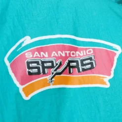 Apparel Mitchell & Ness Jackets & Outerwear-Arched Retro Lined Windbreaker San Antonio Spurs