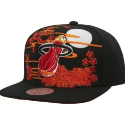 Headwear Mitchell & Ness -Asian Heritage Snapback Hwc Miami Heat