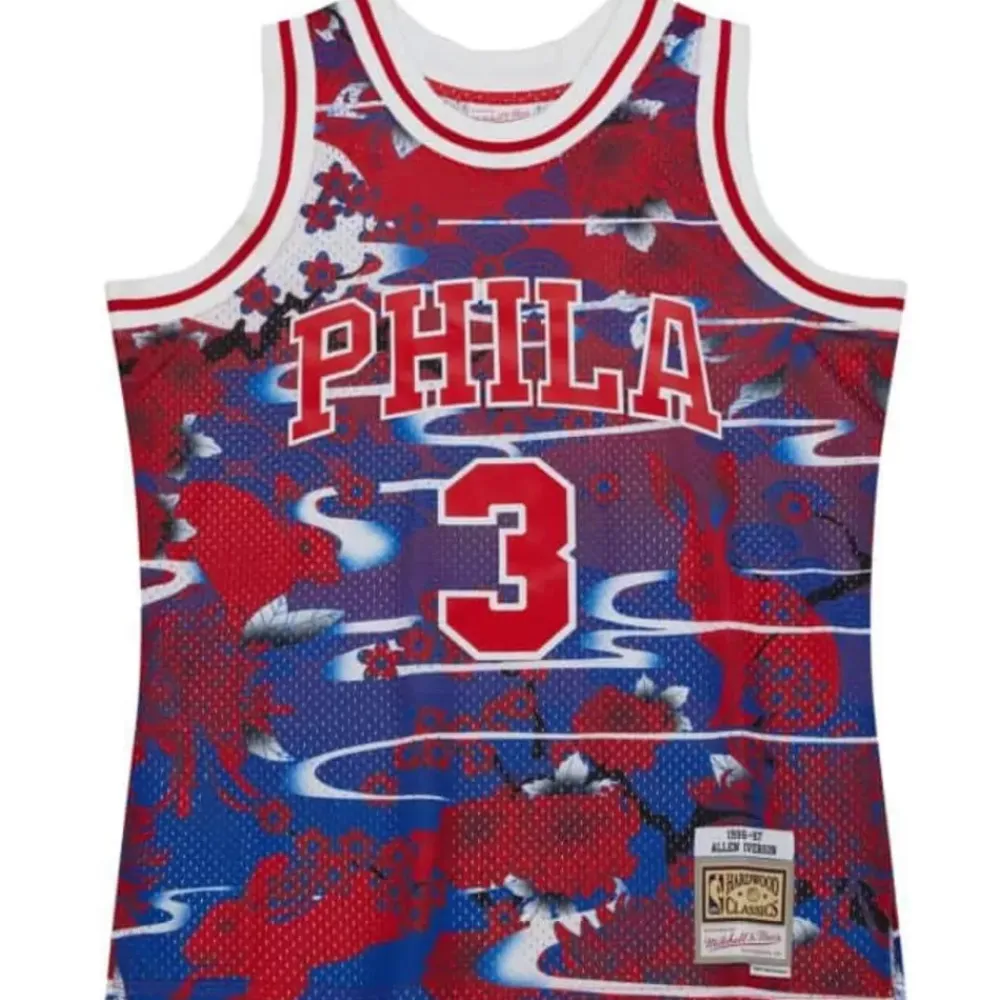 Jerseys Mitchell & Ness -Asian Heritage Swingman Allen Iverson Philadelphia 76Ers 1996-97 Jersey 5.0
