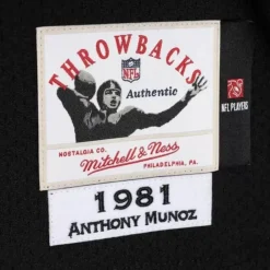 Jerseys Mitchell & Ness -Authentic Anthony Munoz Cincinnati Bengals 1981 Jersey