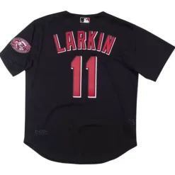 Jerseys Mitchell & Ness -Authentic Barry Larkin Cincinnati Reds 2000 Button Front Jersey