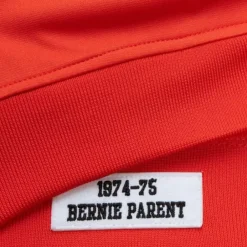 Apparel Mitchell & Ness Jackets & Outerwear-Authentic Bernie Parent Philadelphia Flyers 1974 Warm Up Jacket