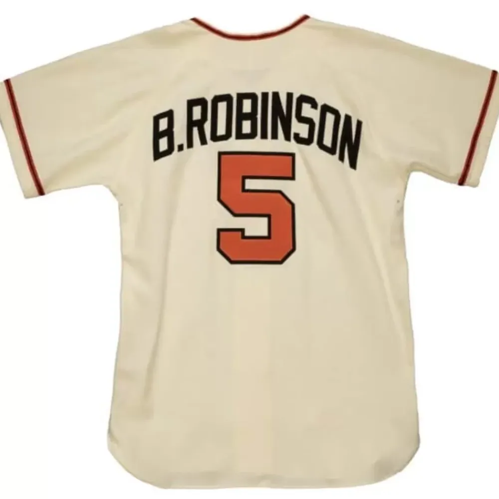 Jerseys Mitchell & Ness -Authentic Brooks Robinson Baltimore Orioles 1970 Wool Jersey