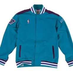 Apparel Mitchell & Ness Jackets & Outerwear-Authentic Charlotte Hornets 1996-97 Warm Up Jacket