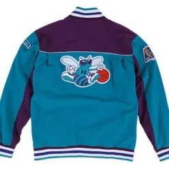 Apparel Mitchell & Ness Jackets & Outerwear-Authentic Charlotte Hornets 1996-97 Warm Up Jacket