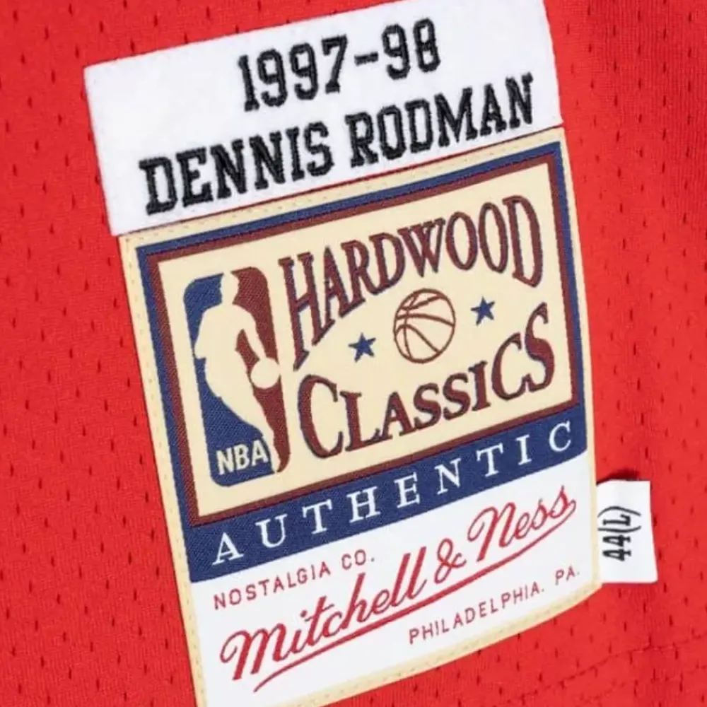 Jerseys Mitchell & Ness -Authentic Dennis Rodman Chicago Bulls Road 1997-98 Jersey