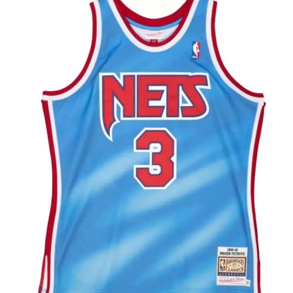 Jerseys Mitchell & Ness -Authentic Drazen Petrovic New Jersey Nets 1990-91 Jersey
