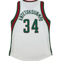 Jerseys Mitchell & Ness -Authentic Giannis Antetokounmpo Milwaukee Bucks Home 2013-14 Jersey