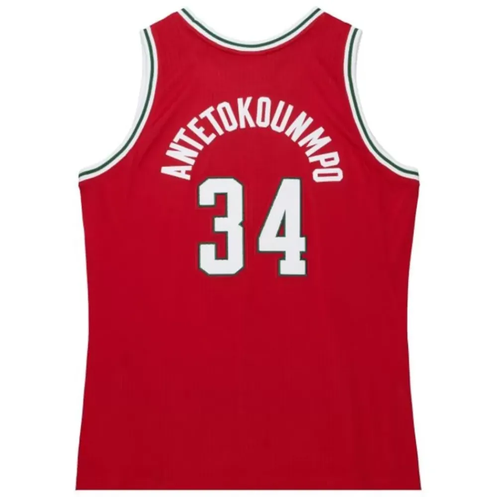 Jerseys Mitchell & Ness -Authentic Giannis Antetokounmpo Milwaukee Bucks Home 2014-15 Jersey