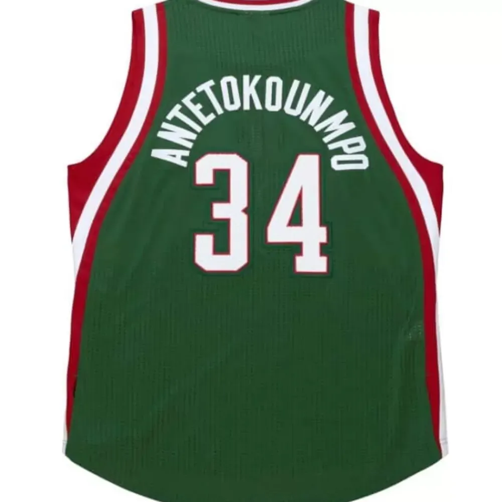 Jerseys Mitchell & Ness -Authentic Giannis Antetokounmpo Milwaukee Bucks Road 2013-14 Jersey
