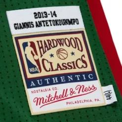 Jerseys Mitchell & Ness -Authentic Giannis Antetokounmpo Milwaukee Bucks Road 2013-14 Jersey