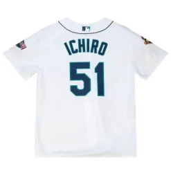 Jerseys Mitchell & Ness -Authentic Ichiro Suzuki Seattle Mariners 2001 Jersey