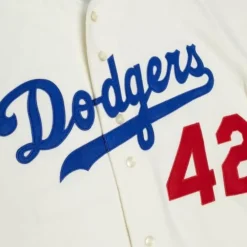 Jerseys Mitchell & Ness -Authentic Jackie Robinson Brooklyn Dodgers Home 1955 Jersey