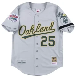 Jerseys Mitchell & Ness -Authentic Jersey Oakland Athletics Road World Series 1989 Mark Mcgwire