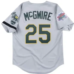 Jerseys Mitchell & Ness -Authentic Jersey Oakland Athletics Road World Series 1989 Mark Mcgwire