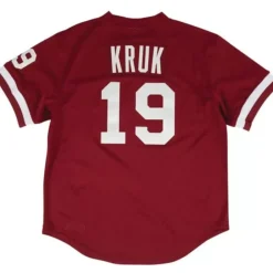 Jerseys Mitchell & Ness -Authentic John Kruk Philadelphia Phillies 1991 Pullover Jersey