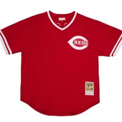 Jerseys Mitchell & Ness -Authentic Johnny Bench Cincinnati Reds 1983 Pullover Jersey