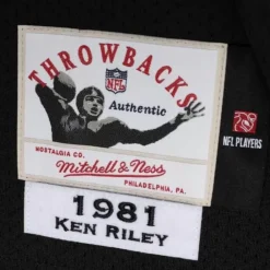 Jerseys Mitchell & Ness -Authentic Ken Riley Cincinnati Bengals 1981 Jersey