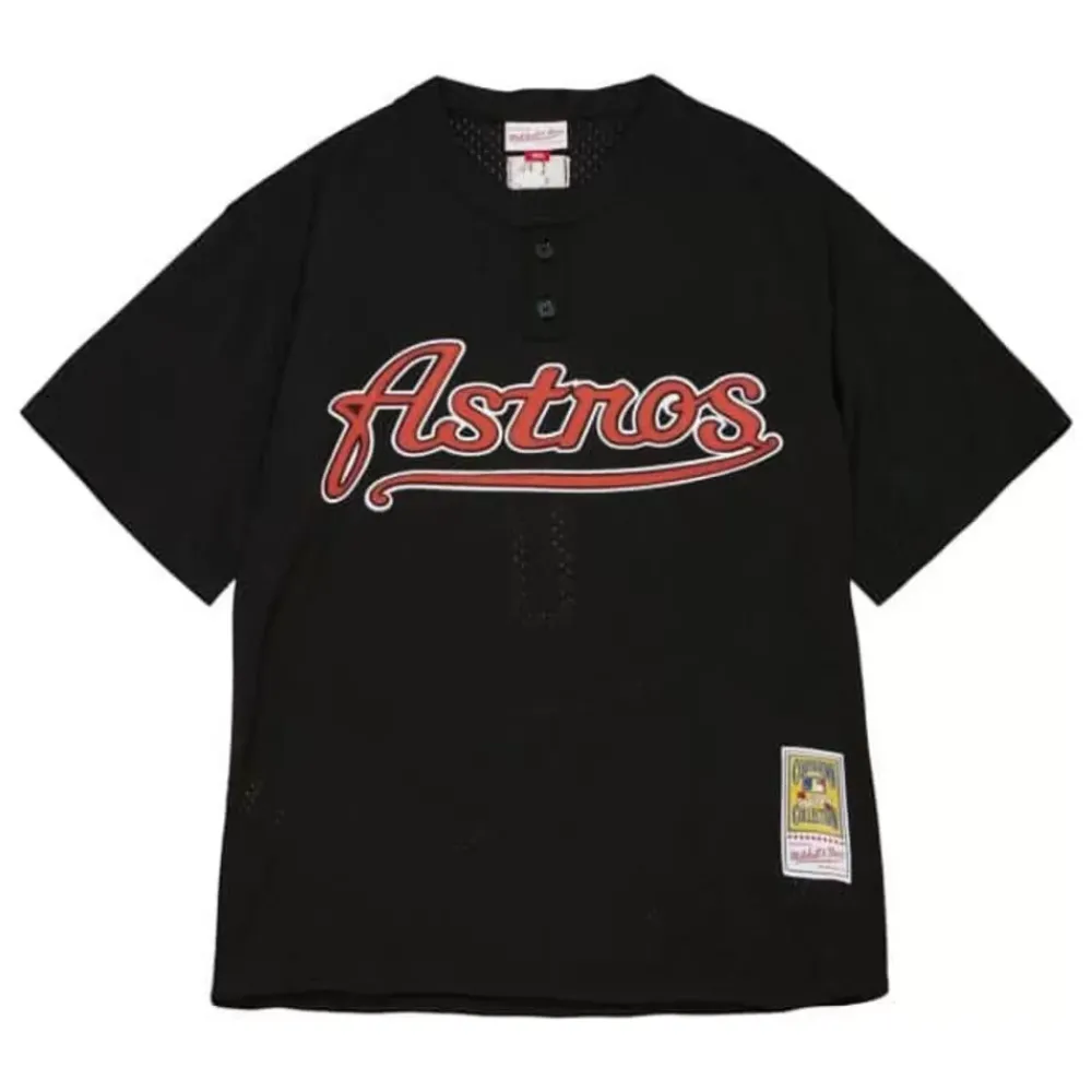 Jerseys Mitchell & Ness -Authentic Lance Berkman Houston Astros 2002 Bp Jersey