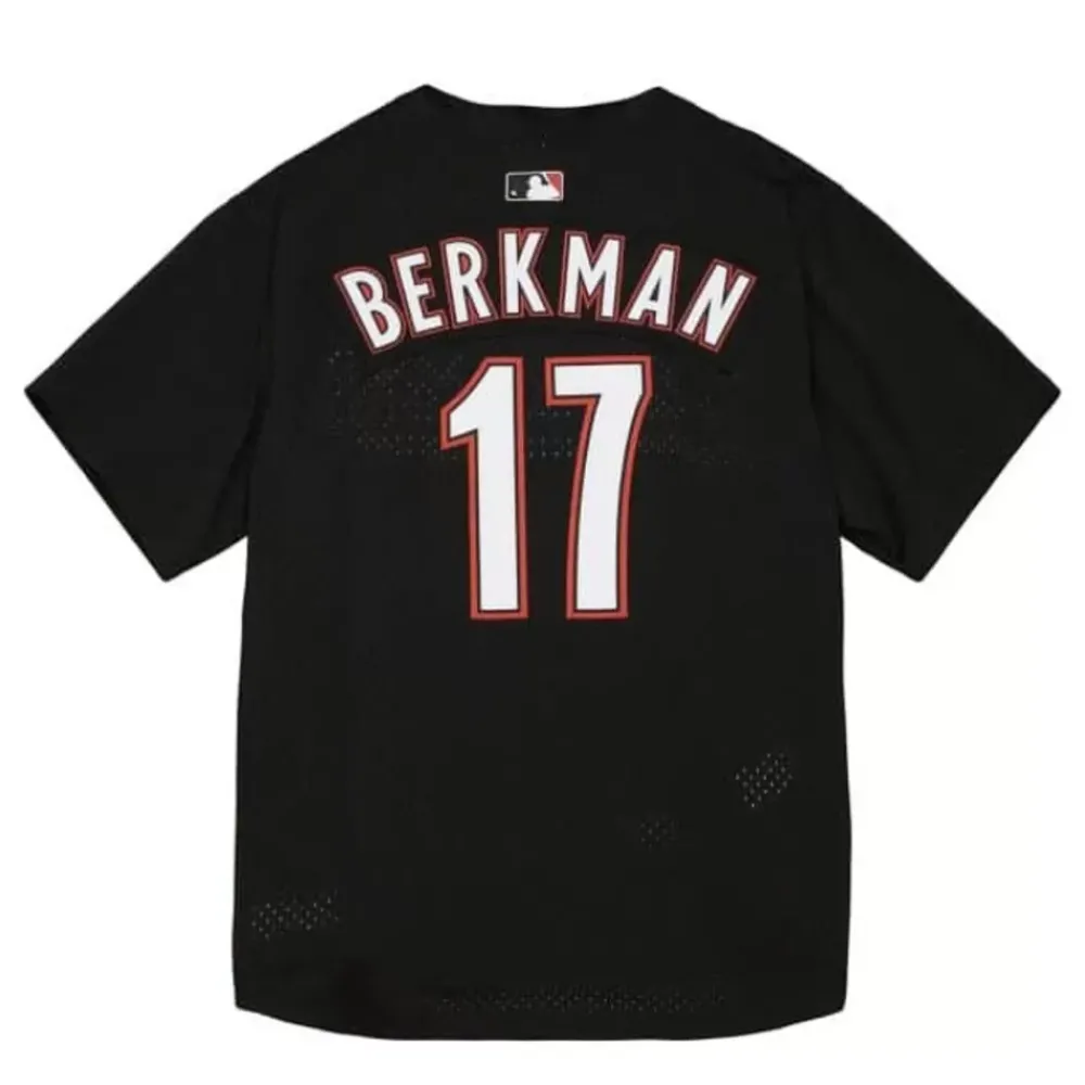 Jerseys Mitchell & Ness -Authentic Lance Berkman Houston Astros 2002 Bp Jersey