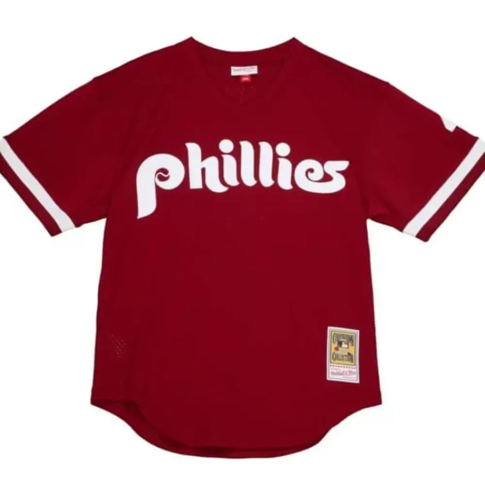 Jerseys Mitchell & Ness -Authentic Lenny Dykstra Philadelphia Phillies 1991 Pullover Jersey
