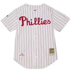 Jerseys Mitchell & Ness -Authentic Lenny Dykstra Philadelphia Phillies Home World Series 1993 Jersey