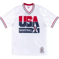 Jerseys Mitchell & Ness -Authentic Shooting Shirt Team Usa 1992 Larry Bird