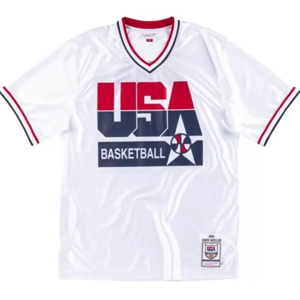 Jerseys Mitchell & Ness -Authentic Shooting Shirt Team Usa 1992 Chris Mullin