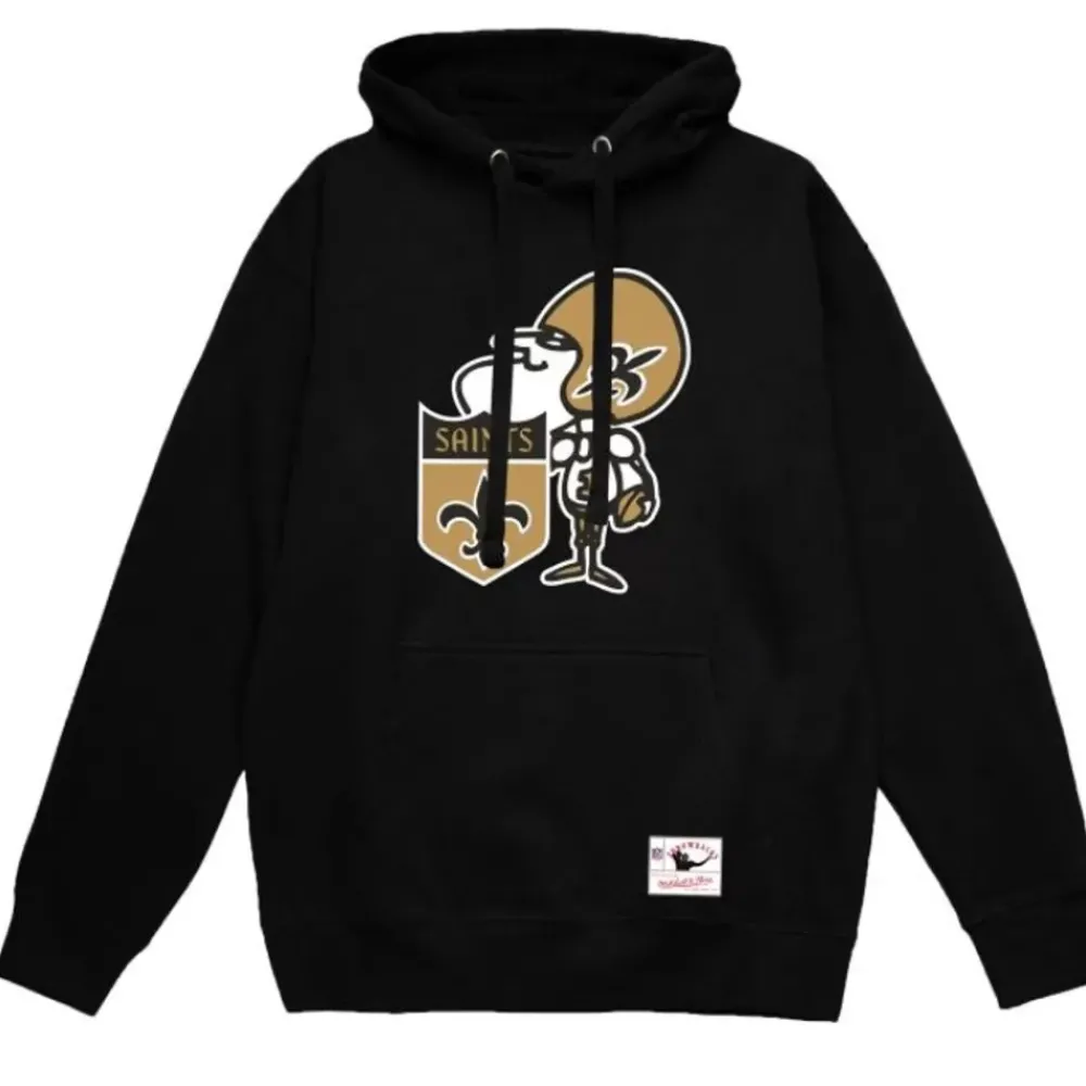 Apparel Mitchell & Ness Hoodies & Sweatshirts-Basic Logo 2 Hoodie New Orleans Saints