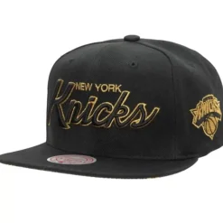 Headwear Mitchell & Ness -Bhm Script Snapback New York Knicks