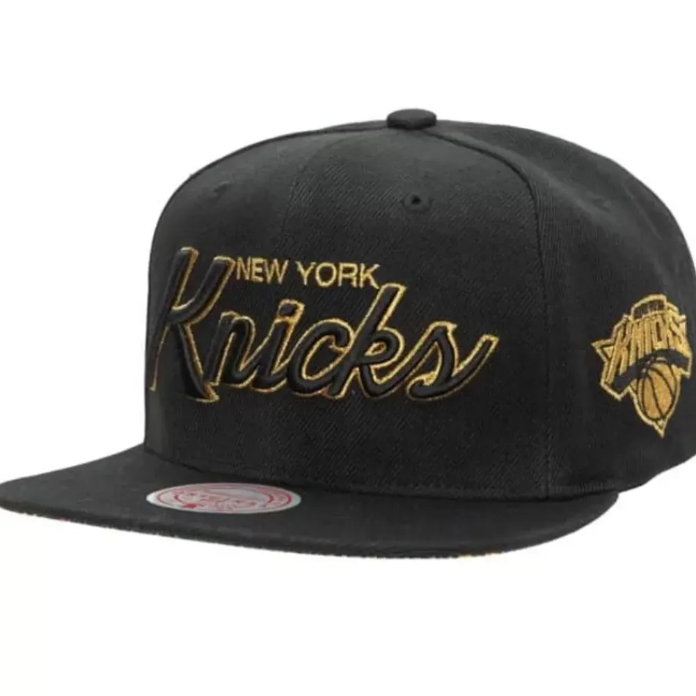 Headwear Mitchell & Ness -Bhm Script Snapback New York Knicks