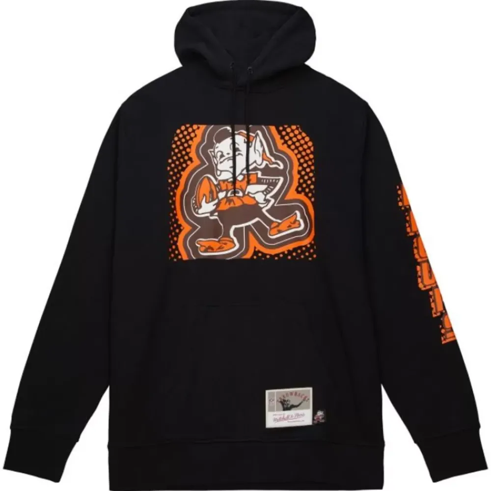 Apparel Mitchell & Ness Hoodies & Sweatshirts-Big Face 7.0 Hoodie Cleveland Browns