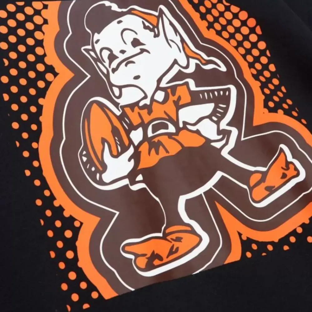 Apparel Mitchell & Ness Hoodies & Sweatshirts-Big Face 7.0 Hoodie Cleveland Browns