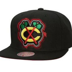 Headwear Mitchell & Ness -Big Face 7.0 Snapback Chicago Blackhawks