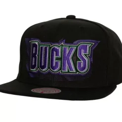 Headwear Mitchell & Ness -Big Face 7.0 Snapback Hwc Milwaukee Bucks