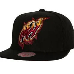 Headwear Mitchell & Ness -Big Face 7.0 Snapback Hwc Miami Heat