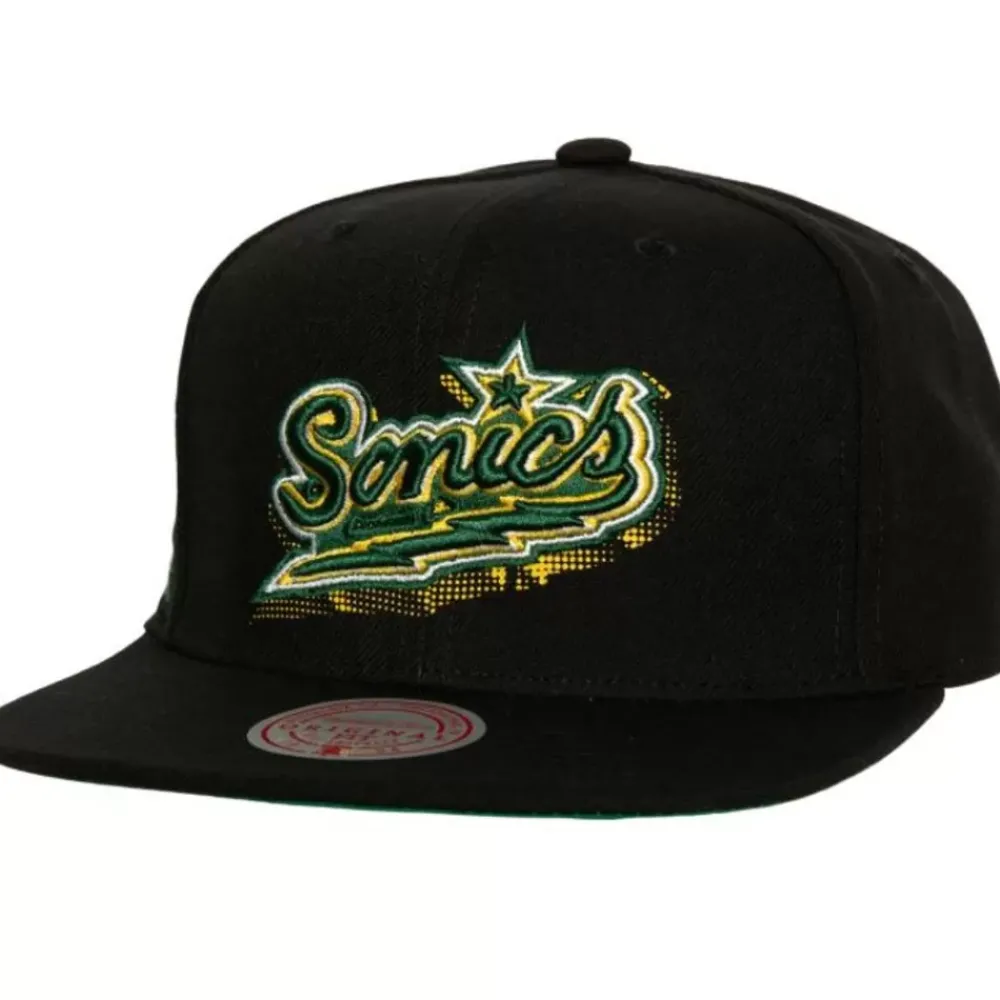 Headwear Mitchell & Ness -Big Face 7.0 Snapback Hwc Seattle Supersonics