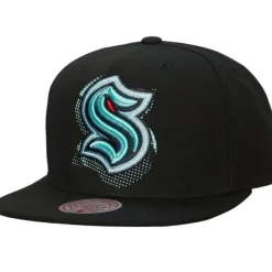 Headwear Mitchell & Ness -Big Face 7.0 Snapback Seattle Kraken