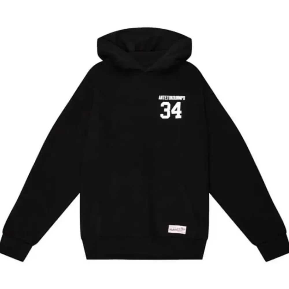 Apparel Mitchell & Ness Hoodies & Sweatshirts-Big Face B/W Pullover Players Association - Nba Giannis Antetokounmpo