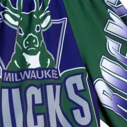 Apparel Mitchell & Ness Shorts-Big Face Fashion Shorts 5.0 Milwaukee Bucks