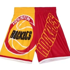 Apparel Mitchell & Ness Shorts-Big Face Fashion Shorts 5.0 Houston Rockets