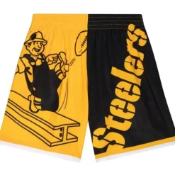 Apparel Mitchell & Ness Shorts-Big Face Fashion Shorts 5.0 Pittsburgh Steelers