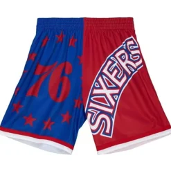 Apparel Mitchell & Ness Shorts-Big Face Fashion Shorts 5.0 Philadelphia 76Ers